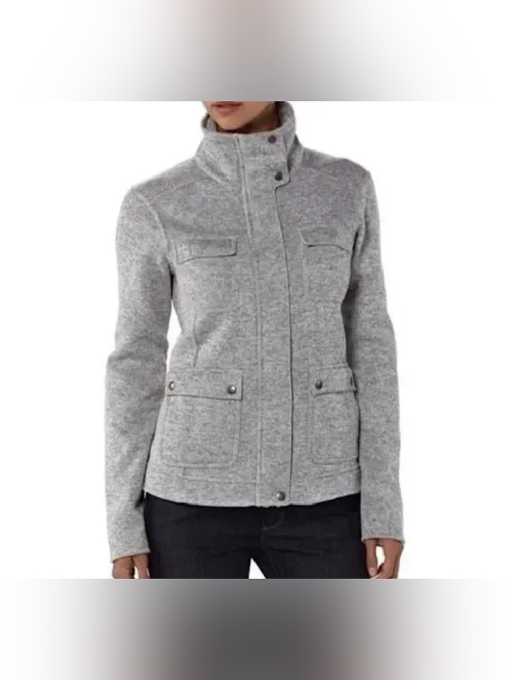PATAGONIA Better Sweater Utility Jacket in Gray. Size XS